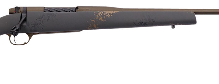 Weatherby MCU03N240WR6B Mark V Camilla Ultra Lightweight Compact 240 Wthby Mag 4+1 24" Barrel, Midnight Bronze Cerakote Metal Finish, Black with Smoke/Gold Sponge Accents Monte Carlo Stock