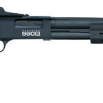 Mossberg 51602 590S Full Size 12 Gauge Pump 3" 13+1 20" Matte Blued Steel Barrel, Black Anodized Engraved Stainless Steel Receiver, Black Synthetic Stock, Right Hand, Accu-Choke 1 140724