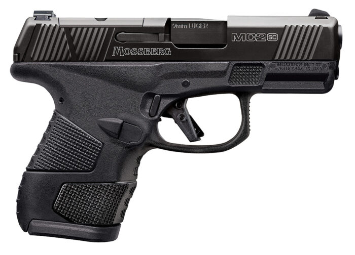Mossberg 89027 MC2sc Sub-Compact 9mm Luger 3.40" 14+1,11+1 Matte Black DLC Stainless Steel with Optics Cut Aggressive Textured Black Polymer Grip with Cross-Bolt Safety