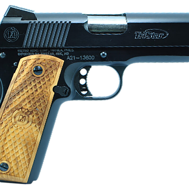 TriStar 85620 American Classic Commander 1911 45 ACP 8+1, 4.25" Stainless Steel Barrel, Blued Serrated Steel Slide, Blued Steel Frame w/Beavertail, Wood Grip
