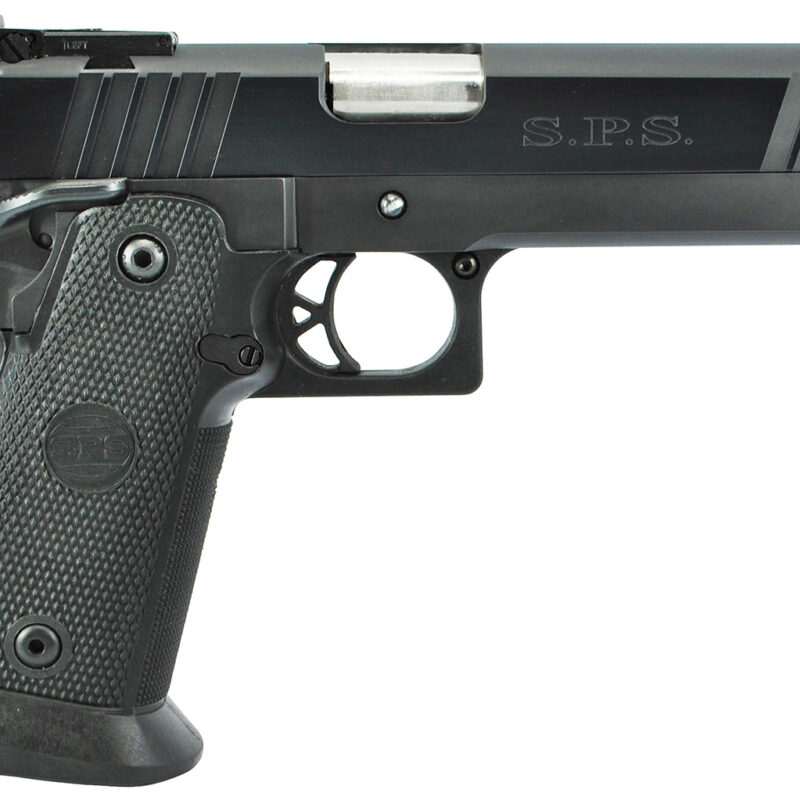 TriStar 85675 SPS Pantera 1911 9mm Luger 18+1, 5" Stainless Steel Barrel, Black Chrome Serrated Steel Slide, Black Steel Frame w/Beavertail, Black Polymer Grip
