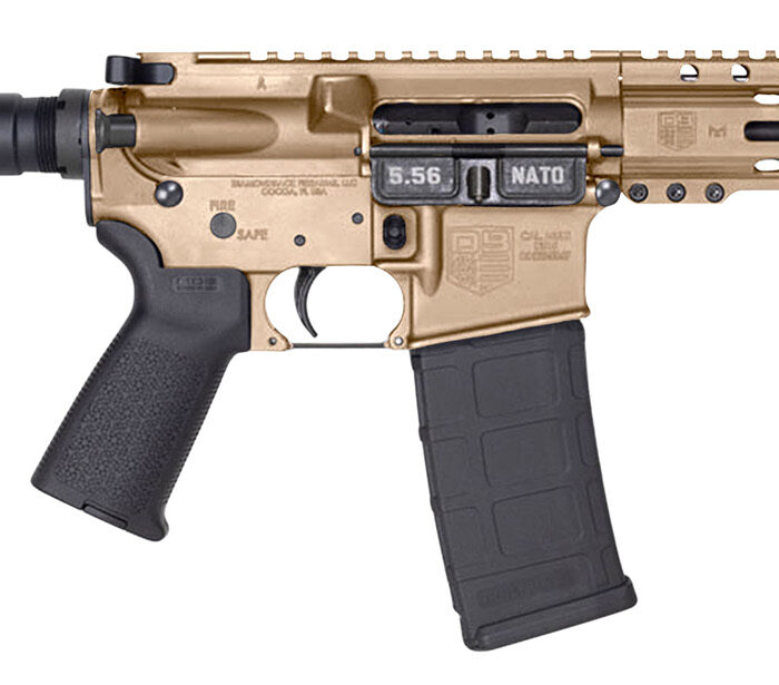 Diamondback DB1912K061 DB15 AR Pistol Carbine Length 5.56x45mm NATO 30+1 7" Heavy Barrel w/A2 Flash Hider, 6" M-Lok Handguard, Flat Dark Earth Buffer Tube Foam Pad Stock, Magpul MOE Grip