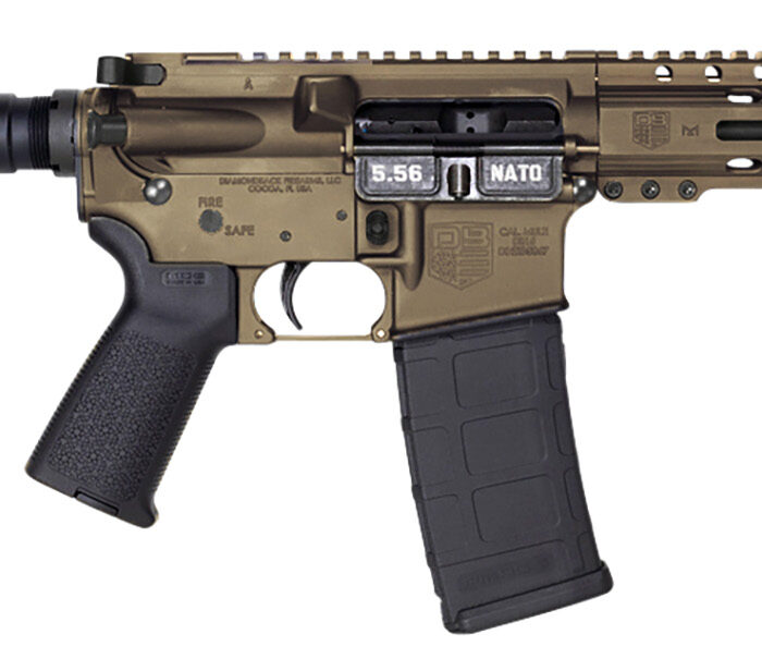 Diamondback DB1912K071 DB15  5.56x45mm NATO 30+1 7" Black Nitride Threaded Barrel, M-LOK Handguard, Midnight Bronze Aluminum Picatinny Rail Receiver, Black Buffer Tube, Black Magpul Grip, Right Hand