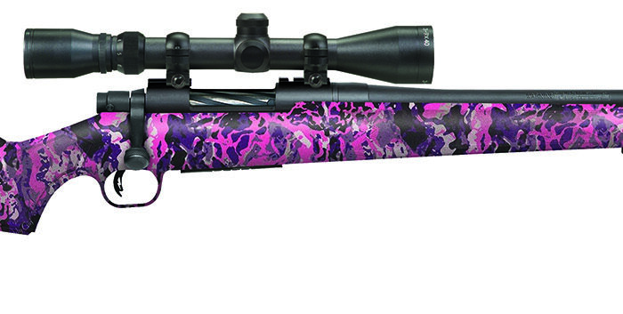 Mossberg 28144 Patriot Super Bantam Youth 7mm-08 Rem 5+1 20" Matte Blued Fluted Barrel, Matte Blued Steel Receiver, Muddy Girl Wild Synthetic Stock, Right Hand Includes 3-9x40mm Duplex Scope
