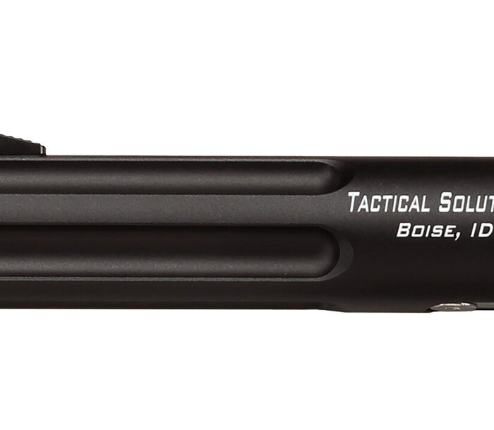 Tactical Solutions TL55TEMBRF Trail-Lite Barrel 22 LR 5.50" Black Matte Finish 6061-T6 Aluminum Material with Fluting, Threading & Fiber Optic Front Sight for Browning Buck Mark