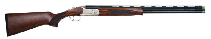 Mossberg 75480 Gold Reserve  Full Size 410 Bore Break Open 3" 2rd 26" Blue Polished Vent Rib Barrel, Silver Polished Engraved Stainless Steel Receiver, Black Grade A Walnut Fixed Stock, Right Hand