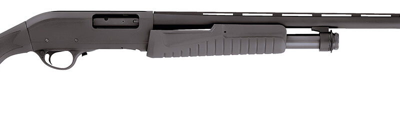 Escort HEFH20280501 Field Hunter  Full Size 20 Gauge Pump 3" 4+1 28" Black Chrome Vent Rib Barrel, Black Anodized Grooved Aluminum Receiver, Fixed Black Synthetic Stock, Right Hand