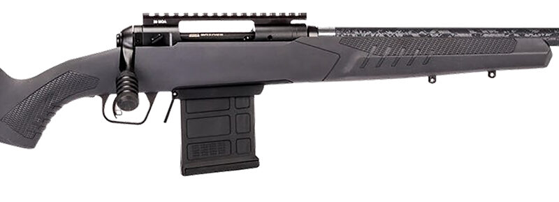 Savage Arms 57940 110 Carbon Tactical Full Size 6.5 PRC 5+1 24" Carbon Fiber Threaded Barrel. Matte Black Picatinny Rail Carbon Steel Receiver. Adj AccuStock Gray Synthetic Stock, Right Hand
