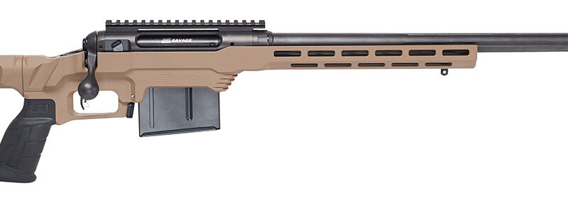 Savage Arms 57694 110 Precision 6.5 PRC 7+1 24", Matte Black Rec/Barrel, Flat Dark Earth Cerakote MDT LSS XL Chassis, Polymer Grip