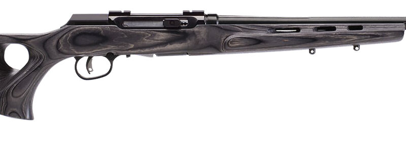 Savage Arms 47800 A Series Matte Gray Full Size 17 WSM 8+1 22" High Luster Heavy Barrel, High Luster Drilled & Tapped Carbon Steel Receiver, Matte Gray Thumbhole Laminate Stock, Right Hand
