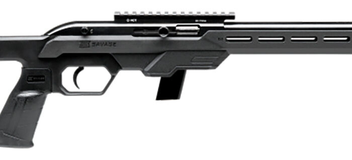 Savage Arms 45120 64 Precision 22 LR 20+1 16.50" Matte Black Carbon Steel Threaded Heavy Barrel, Matte Black Drilled & Tapped Carbon Steel Receiver, M-Lok Compatible Forend, Synthetic Chassis Stock