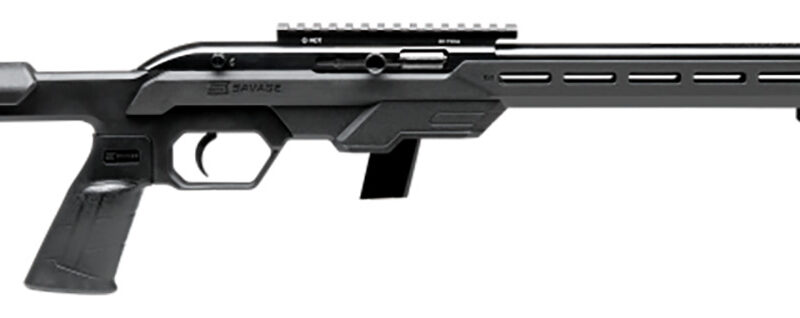 Savage Arms 45120 64 Precision 22 LR 20+1 16.50" Matte Black Carbon Steel Threaded Heavy Barrel, Matte Black Drilled & Tapped Carbon Steel Receiver, M-Lok Compatible Forend, Synthetic Chassis Stock