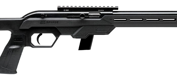 Savage Arms 45114 64 Precision 22 LR 10+1 16.50" Matte Black Threaded Heavy Carbon Steel Barrel, Drilled & Tapped Carbon Steel Receiver, M-Lok Compatible Forend, Black Synthetic Chassis Stock