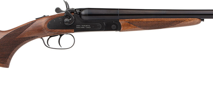 Rock Island 12RSS24 Side By Side  Full Size 12 Gauge 3" 2rd 24" Barrel, Black Anodized Metal Finish & Walnut Stock Right Hand