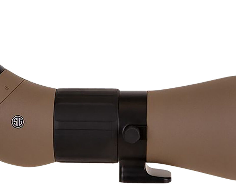 Sig Sauer Electro-Optics SOO82001 OSCAR8  Flat Dark Earth Rubber Armor 27-55x 80mm Angled Body