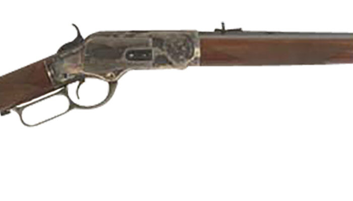 Cimarron CA2011G35 1873 Saddle Full Size 45 Colt (Long Colt) 10+1 18" Blued Octagon Barrel, Color Case Hardened Stainless Steel Receiver, Walnut Checkered Stock, Right Hand