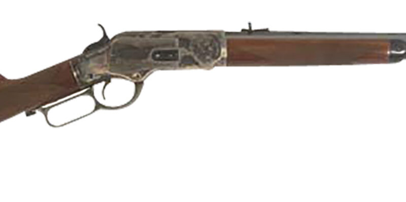 Cimarron CA2011G35 1873 Saddle Full Size 45 Colt (Long Colt) 10+1 18" Blued Octagon Barrel, Color Case Hardened Stainless Steel Receiver, Walnut Checkered Stock, Right Hand