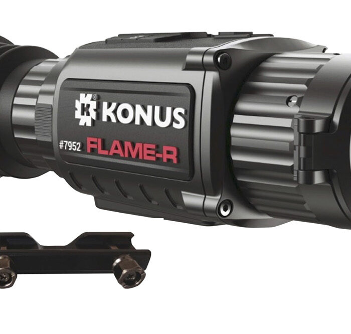 Konus 7952 Flame-R  Thermal Rifle Scope Hand Held/Mountable Scope Black 2.5-20x Multi Reticle 256x192 Resolution Zoom Digital 1x/2x/4x/8x