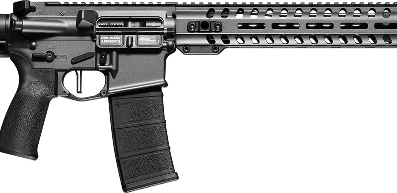 Patriot Ordnance Factory 01649 Minuteman Direct Impingement *CA Compliant 5.56x45mm NATO 16.50" 10+1 Tungsten Rec/14.5" M-Lok Handguard Black Nitride Barrel Black Polymer 6 Position MFT Stock & Grip