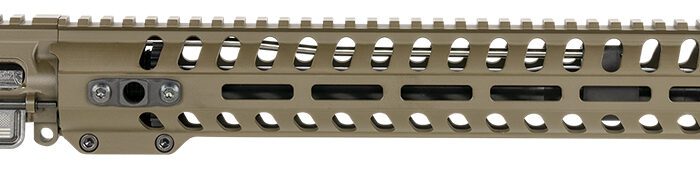 Patriot Ordnance Factory  Minuteman Complete Upper 5.56x45mm NATO 16.50" Black Nitride Barrel Aluminum Patriot Brown Receiver 14.50" M-LOK Handguard Lo Pro DI Gas Block (Mid Length)