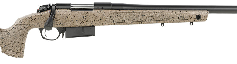 Bergara Rifles B14S359C B-14 HMR 6.5 PRC 3+1 24" Graphite Black Cerakote Barrel, Black Speckled Brown Molded w/Mini-Chassis, Adjustable LOP & Cheek Piece Stock