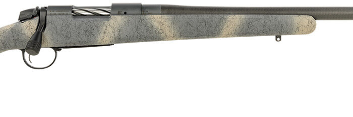 Bergara Rifles B14SM519CF B-14 Ridge Carbon Wilderness 6.5 PRC 2+1 24" Carbon Fiber Wrapped Barrel, Gray Cerakote Steel Receiver, SoftTouch Woodland Camo Fixed American Style Stock, Right Hand