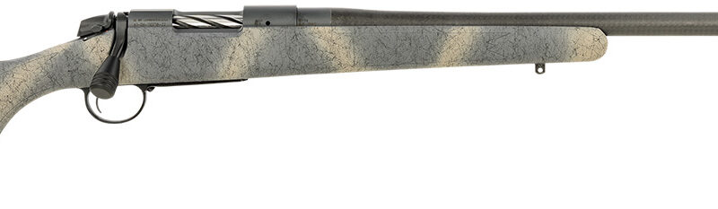 Bergara Rifles B14SM519CF B-14 Ridge Carbon Wilderness 6.5 PRC 2+1 24" Carbon Fiber Wrapped Barrel, Gray Cerakote Steel Receiver, SoftTouch Woodland Camo Fixed American Style Stock, Right Hand