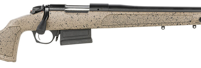 Bergara Rifles B14LM358C B-14 HMR 300 PRC 5+1 26" Graphite Black Cerakote Barrel, Black Speckled Brown Molded w/Mini-Chassis, Adjustable LOP & Cheek Piece Stock