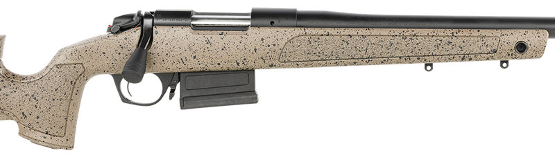 Bergara Rifles B14LM358C B-14 HMR 300 PRC 5+1 26" Graphite Black Cerakote Barrel, Black Speckled Brown Molded w/Mini-Chassis, Adjustable LOP & Cheek Piece Stock