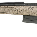 Bergara Rifles B14S352LC B-14 HMR 6.5 Creedmoor 5+1 22" Graphite Black Cerakote Barrel, Black Speckled Brown Molded w/Mini-Chassis, Adjustable LOP & Cheek Piece Stock, Left Hand 2 142708