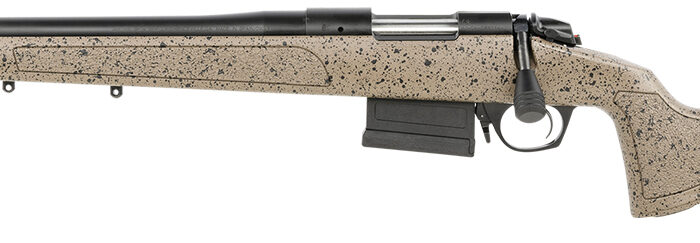 Bergara Rifles B14S351LC B-14 HMR 308 Win 5+1 20" Graphite Black Cerakote Barrel, Black Speckled Brown Molded w/Mini-Chassis, Adjustable LOP & Cheek Piece Stock, Left Hand