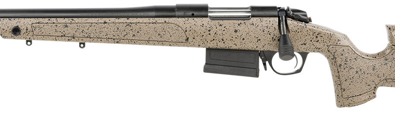 Bergara Rifles B14S351LC B-14 HMR 308 Win 5+1 20" Graphite Black Cerakote Barrel, Black Speckled Brown Molded w/Mini-Chassis, Adjustable LOP & Cheek Piece Stock, Left Hand