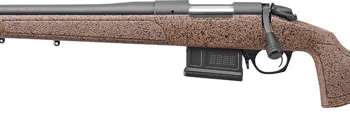 Bergara Rifles B14S354LC B-14 HMR 22-250 Rem 5+1 24" Graphite Black Cerakote Barrel, Black Speckled Brown Molded w/Mini-Chassis, Adjustable LOP & Cheek Piece Stock, Left Hand