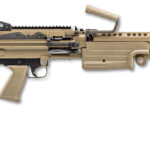 FN 46100170 M249S 5.56x45mm NATO 18.50" Barrel 30+1 Mag Or 200rd Belt Capacity, Flat Dark Earth Fixed Hydraulic Buffer Stock, Non-Slip Buttplate, Optics Ready 1 142787