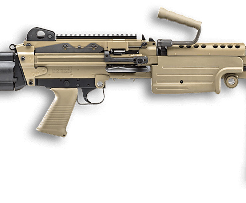 FN 46100172 M249S Para 5.56x45mm NATO 16.10" Barrel 30+1 Mag Or 200rd Belt Capacity,  Flat Dark Earth Rotating & Telescoping Stock, Hydraulic Recoil Buffer, Non-Slip Buttplate, Optics Ready