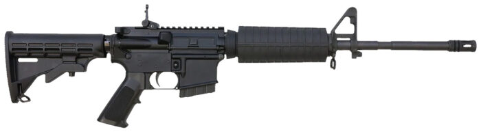Bushmaster 0010011CA M4 Patrolman's  5.56x45mm NATO 16" 10+1 Black Rec/Barrel Black 6 Position Collapsible Stock Black Polymer Grip A2 Front Sight Right Hand