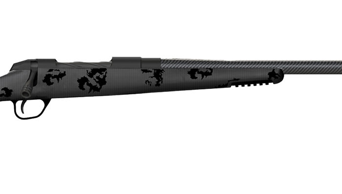 Fierce Firearms FCTRG65CM24BBO CT Rage  6.5 Creedmoor Caliber with 4+1 Capacity, 24" Carbon Fiber Barrel, Black Cerakote Metal Finish & Blackout Camo Fixed Fierce Tech C3 Stock, Right Hand (Full Size)