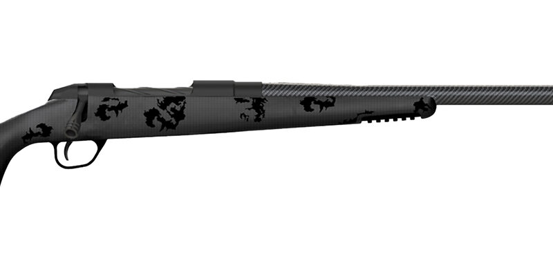 Fierce Firearms FCTRG300WSM24BBO CT Rage  300 WSM Caliber with 3+1 Capacity, 24" Carbon Fiber Barrel, Black Cerakote Metal Finish & Blackout Camo Fixed Fierce Tech C3 Stock, Right Hand (Full Size)