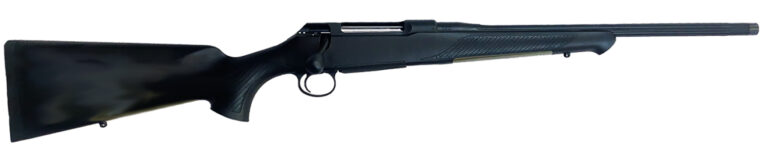Sauer S1PAXT65P 100 Pantera XT Full Size 6.5 PRC 5+1 20" Black Cerakote Fluted Threaded Barrel, Black Cerakote Drilled & Tapped Steel Receiver, Black Max Synthetic Stock