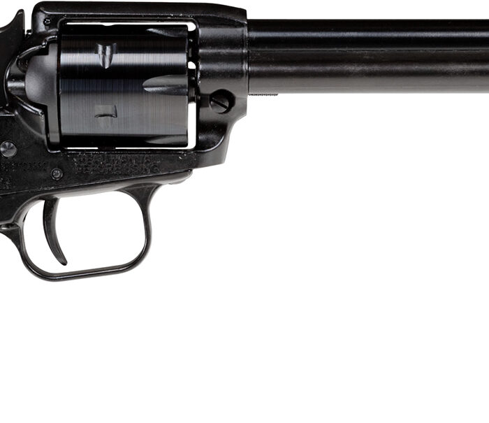 Heritage Mfg RR22B6BBK Rough Rider  22 LR 6 Shot, 6.50" Black Oxide Steel Barrel, Black Steel Frame, Black Oxide Cylinder, Black Laminate Wood Grip, Hammer/Thumb Safety, Exposed Hammer