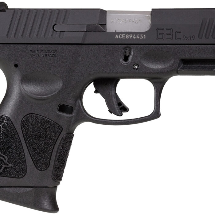 Taurus 1G3CSR9031 G3C  Compact Frame 9mm Luger 12+1 3.26" Matte Stainless Steel Barrel, Matte Black Tenifer Serrated Steel Slide, Black Polymer Frame w/Picatinny Rail, Black Polymer Grip, Right Hand