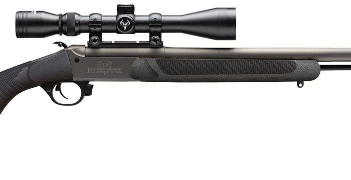 Traditions CR584110440 NitroFire w/Scope 50 Cal 209 Primer 26" Gray Cerakote Fluted & Tapered Barrel, Drilled & Tapped Receiver, Black Fixed Synthetic Stock, 3-9x40mm Duplex