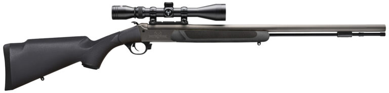 Traditions CR584110440 NitroFire w/Scope 50 Cal 209 Primer 26" Gray Cerakote Fluted & Tapered Barrel, Drilled & Tapped Receiver, Black Fixed Synthetic Stock, 3-9x40mm Duplex