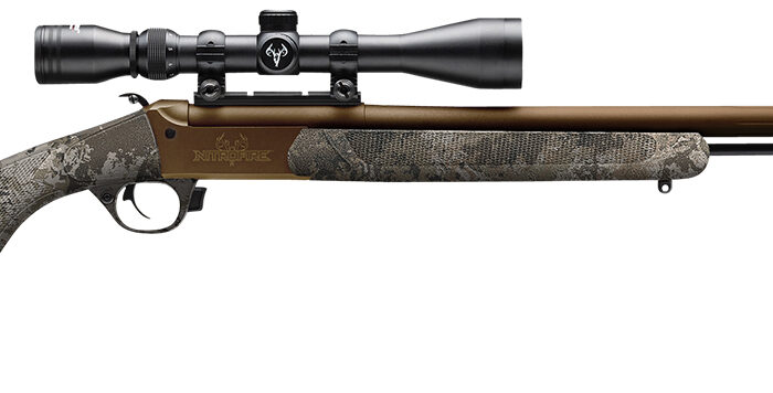 Traditions CR5848804425 NitroFire VAPR w/Scope 50 Cal 209 Primer 26" Burnt Bronze Cerakote Fluted & Tapered Barrel, Drilled & Tapped Receiver, Veil Wideland Fixed Synthetic Stock, 3-9x40mm Duplex