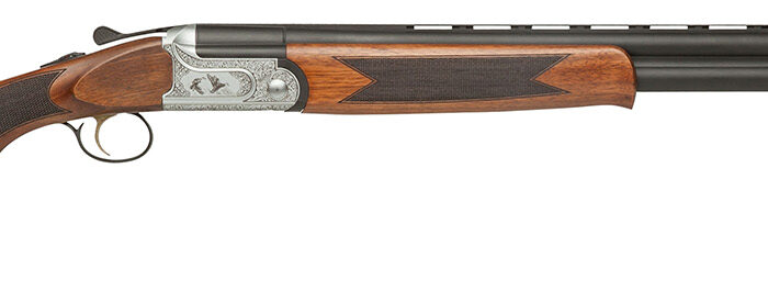 Dickinson LLC GW12W26P Green Wing  12 Gauge 2rd 3" 26" Matte Black Vent Rib Barrel, Engraved Steel Receiver w/Satin Silver Metal Finish, Bead Front Sight, Wood Stock & Ejector