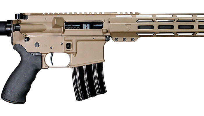 Alexander Arms  Tactical  50 Beowulf 7+1 18" Black Fluted/Threaded Barrel, Flat Dark Earth Cerakote Picatinny Rail Aluminum Receiver, M-LOK Handguard, Black Synthetic B5 Bravo Stock, Black A2 Grip