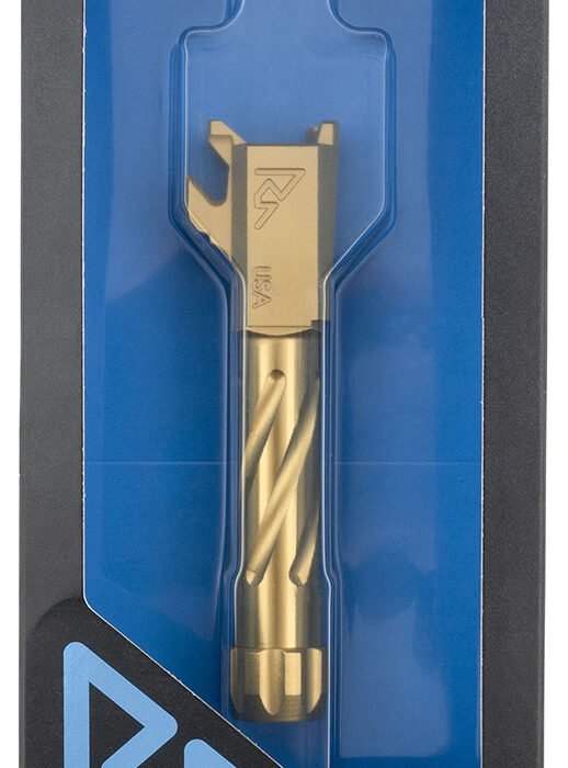 Rival Arms RA-RA20H101E Precision V1 Gold PVD Stainless Steel Spiral Fluted Threaded for Springfield Hellcat