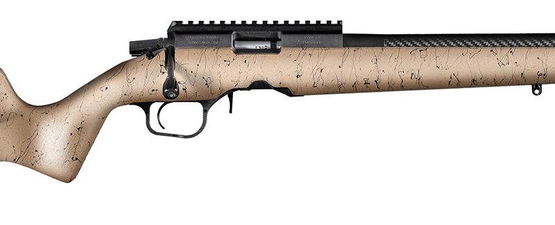 Christensen Arms 8011201300 Ranger  22 WMR 9+1 18" Carbon Fiber/Threaded Barrel, Black Anodized Finish, Tan with Black Webbing Stock