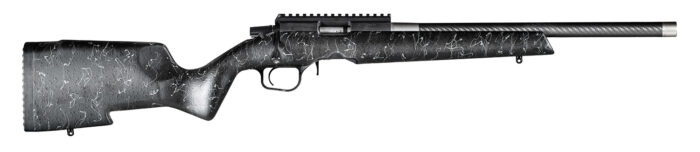 Christensen Arms 8011200200 Ranger  22 LR 10+1 18" Carbon Fiber/Threaded Barrel, Black Anodized Finish, Black with Gray Webbing Stock