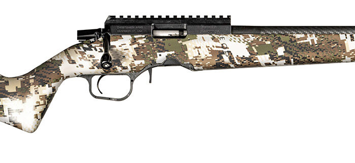 Christensen Arms 8011201700 Ranger  Full Size 22 WMR 9+1, 18" Black Carbon Fiber Barrel, Black Anodized Aluminum Receiver, Sitka Subalpine Camo Fixed w/Aluminum Pillars Stock